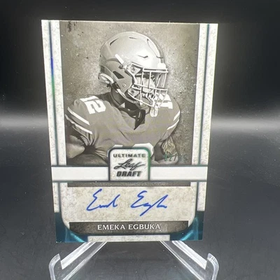 Emeka Egbuka 2022 Leaf Draft Ultimate Auto /35 TB BUCS 1ST RD OSU - Image 1 of 2