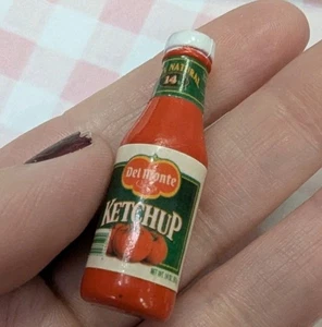 BOTELLA BARBIE MATTEL DE KETCHUP Del Monte para cocina Dream House  - Imagen 1 de 6