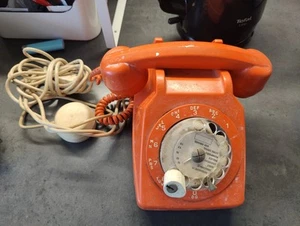 Téléphone socotel S63 Orange En L'état Deco Vintage - Zdjęcie 1 z 10