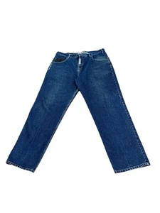 Pantalones de mezclilla Maurice Malone MMD para hombre 40x34 algodón holgados Y2K pierna ancha ropa de calle hip hop - Imagen 1 de 6