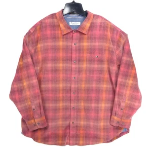 NEW Tommy Bahama Coastline Cord Mens 2XLB Big Redwood Check Red Sail $158 - Picture 1 of 10