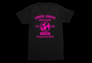 Pink Power Rangers Kimberly Angel Grove High School Leichtathletik Shirt Retro Style  - Bild 1 von 2