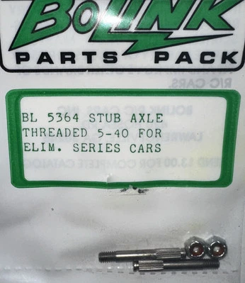 Bolink 5364 Stub Axle Threaded 5-40 For Elim. Series Cars RC New Vintage - Image 1 of 4