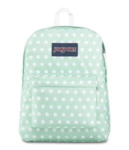 JanSport Superbreak, Back to School bag, Backpack, Rucksack,  Cascade Polka Dot - Picture 1 of 1