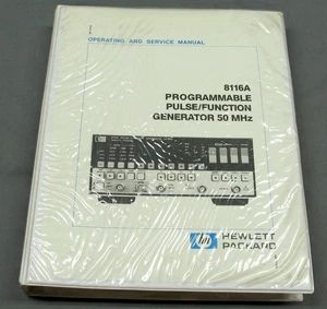 Hewlett Packard HP 8116A Pulse/Function Generator Operating & Service Manual - Picture 1 of 2