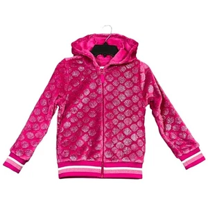 Wonder Nation Girls Plush Full-Zip Jacket with Hood - Picture 1 of 5
