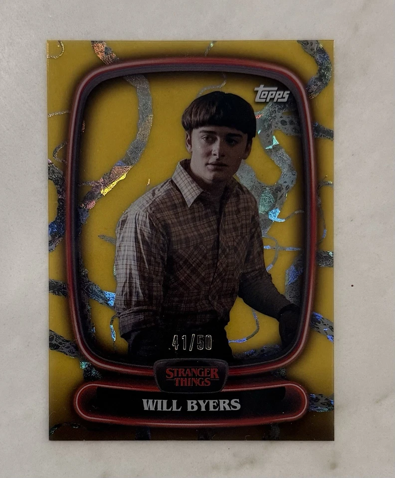 2025 Topps Stranger Things Will Byers Season 4 High Tek Gold Vines /50-3 - Image 1 of 2