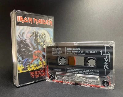 Iron Maiden THE NUMBER OF THE BEAST Cassette TC-FA 3178 **NEAR MINT CONDITION** - Image 1 of 4