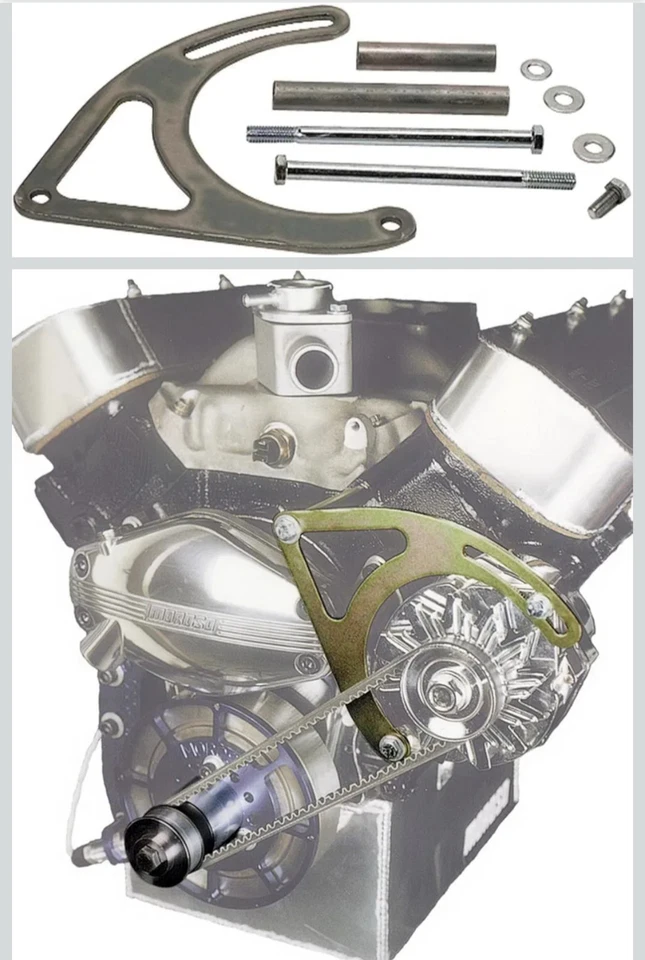 Moroso 63840 Alternator Mounting Bracket BBC Chevy 396 427 454 502 - Image 1 of 1