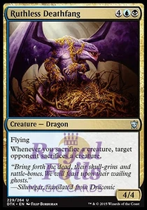 Ruthless Deathfang 2x FOIL DTK MTG Dragons of Tarkir Uncommon MINT blue black - Picture 1 of 1