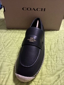Mocasín Coach Lockup para mujer en negro talla 10 - Imagen 1 de 6