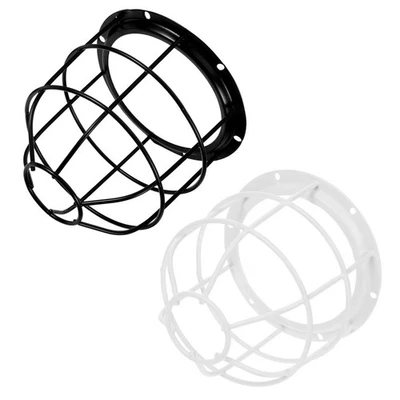  Jaula de bombilla de 2 piezas: pantalla de seguridad de alambre para iluminación de taller anti-impacto Foto 1 de 4