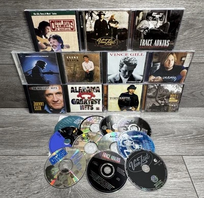 NM💿! Johnny Cash Clint Black Vince Gill Merle Haggard Outlaws Of Country Cd Lot - image 1 of 4