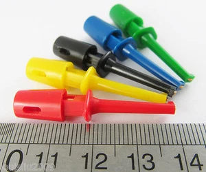 20 piezas 5 colores sondas de prueba Grabbers clip de gancho único redondo tamaño pequeño 43 mm - Imagen 1 de 5