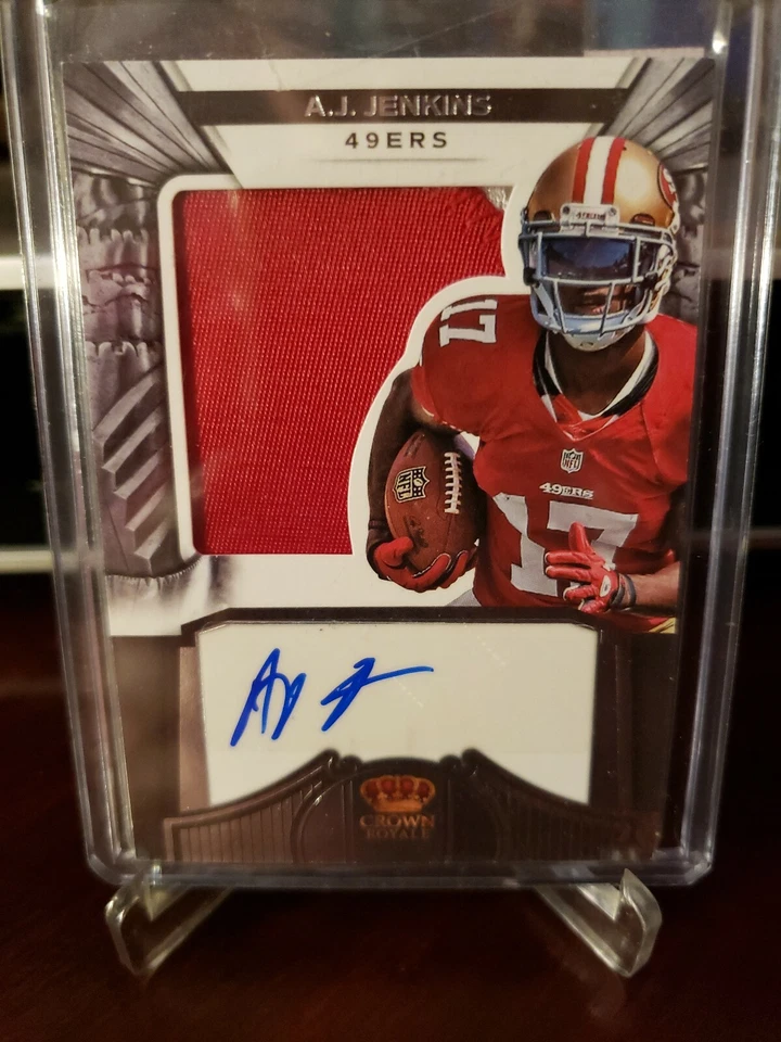 2012 Crown Royale A.J. Jenkins Auto 2 Color Patch Rc #68/349 - Image 1 of 4