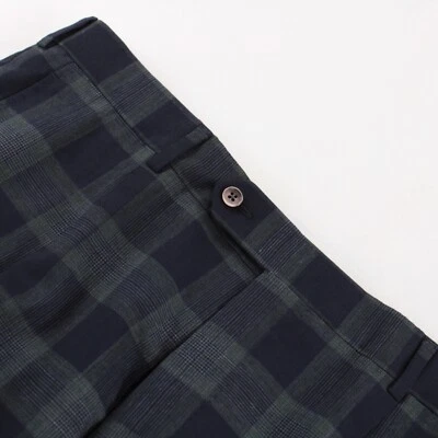 Belvest NWOT Dress Pants Size 50 34 US Blue Plaid 100% Wool - Image 1 of 4