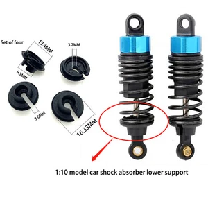 Amortiguador de choque de suspensión universal soporte inferior para automóvil modelo de radiocontrol 1:10 HSP 4 piezas - Imagen 1 de 5