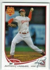2016 Reading Fightin' Phils Anthony Vasquez