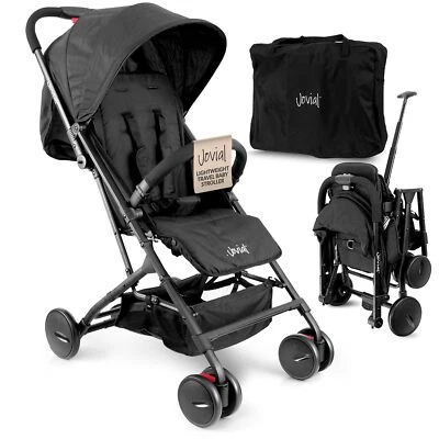 Jovial Portable Folding Lightweight Baby Stroller Black(Open Box) - Image 1 of 4