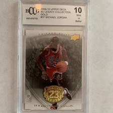 Michael Jordan 2019-20 Upper Deck MJ Legacy Collection GOLD #37 BCCG 10 GEM MINT