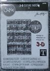Sizzix 3D Texture Fades Embossing Folder By Tim Holtz-Typewriter