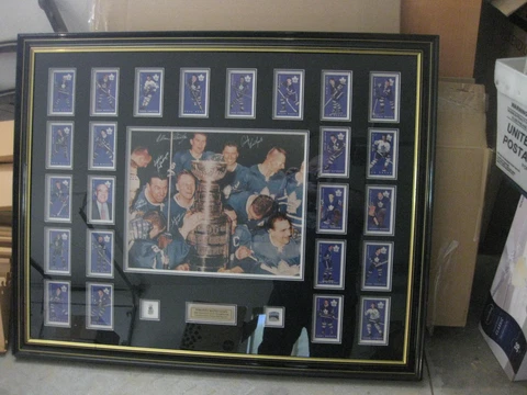 Toronto Maple Leafs HUGE Plaque Auctioned Last Night @ MLG / Parkhurst 1964 Cover