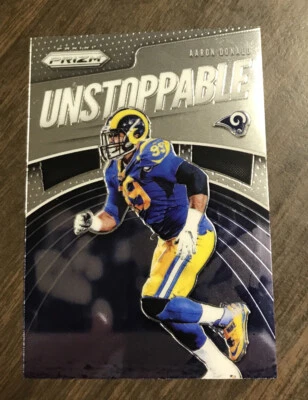 2019 Panini Prizm Aaron Donald Unstoppable  - Image 1 of 2