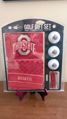 Juego de pelotas/camisetas de golf tamaño reglamentario OHIO STATE BUCKEYES NCAA/Deluxe Emb Toalls NI Foto 1 de 4