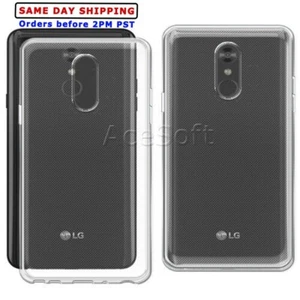 Shock Absorbing Transparent Slim Soft TPU Case f Virgin Mobile LG Stylo 4 Q710AL - Picture 1 of 1