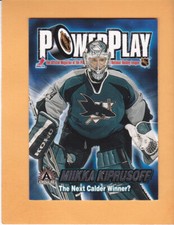 MIIKKA KIPRUSOFF #31 2001 02 ADRENALINE POWER PLAY SAN JOSE SHARKS NM-MT