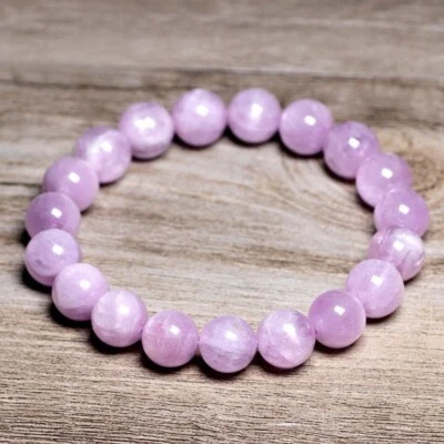 Genuine Kunzite Crystal Balance Round 8MM Bead Healing Protection Bracelet Gifts - Image 1 of 4
