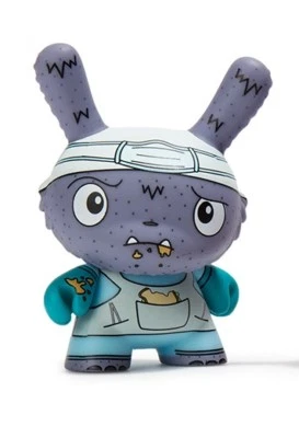 kidrobot The Bots Scared Silly Dunny Series Vinyl Mini Figure - Lunch Hour - NEW - Image 1 of 3