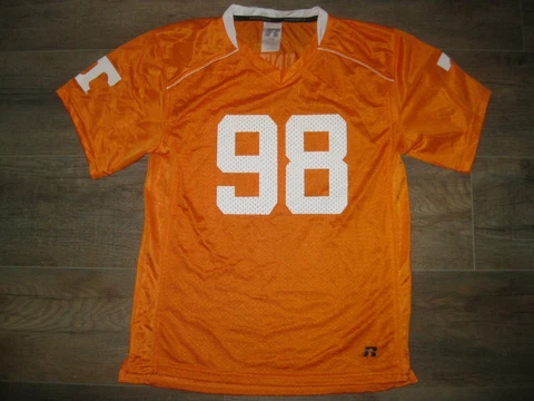 Tennessee Volunteers Russell Athletic Youth L NCAA Football Jersey Orange Team Cover