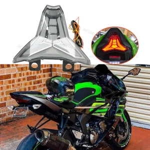 For KAWASAKI Ninja ZX-6R ZX-10R 2019-2023 Integrated LED Tail Light Turn Signal - Picture 1 of 13