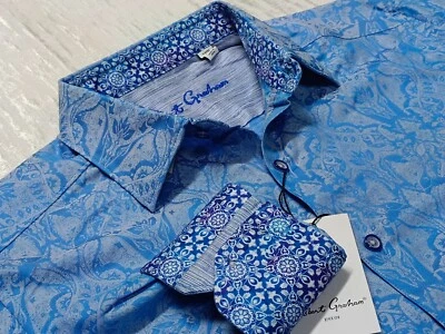 Robert Graham paisley printed cotton Stretch Shirt  S L XL 3XL Brand NEW $198 - Image 1 of 4