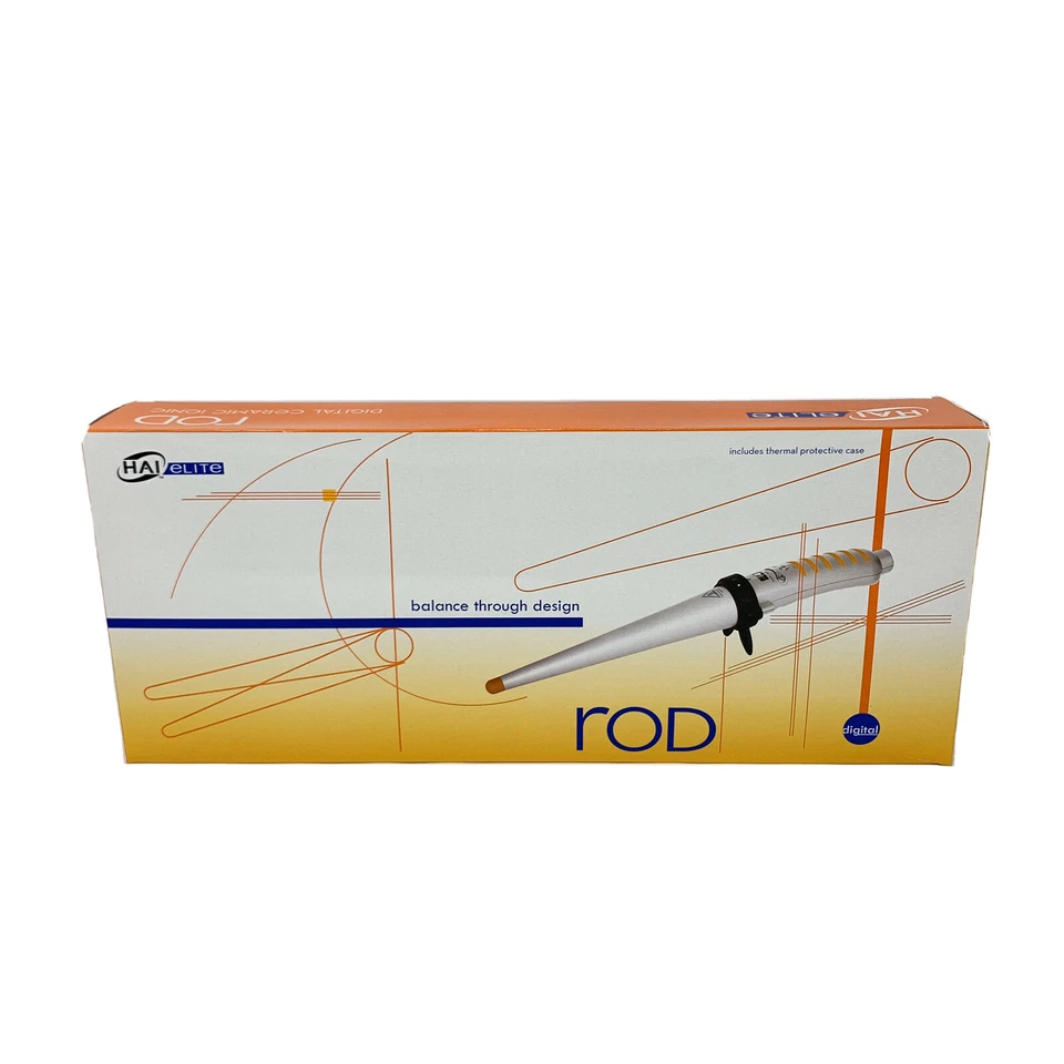 HAI Elite Rod Curling Iron Digital Ceramic Ionic 4-1/2 Inch Brand New - Image 1 of 4