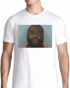 CAMISETA RICK ROSS MUGSHOT FOTO FOTO jefe rapero leonard roberts 2262 - Imagen 1 de 1