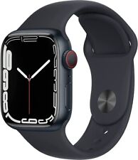 NEW Apple Watch Series 7 45mm GPS + Cellular  Midnight Aluminum Case Sport Band