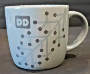 Dunkin Donuts Coffee Mug Christmas Snowflake Cup Gray - Winter 2014 - Picture 1 of 3