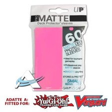 60 Bustine Protettive Small Size Sleeves Ultra PRO Matte Rosa Acceso Bright Pink
