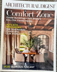 Architectural Digest October 2013 Gisele Bündchen Tuscany 2013 Innovators - Picture 1 of 2