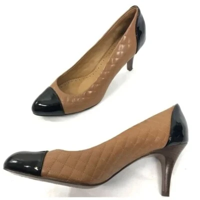 Vintage Brooks Brothers Calfskin Heels Quilted Shoes (size 9.5) - Изображение 1 из 4