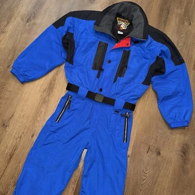 Mens Obermeyer Ski Suit One Piece Snowsuit Snow Bib Nomad Retro Vtg 1990s Small - Image 1 of 4