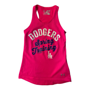 Los Angeles Dodgers Under Armour Heat Gear Girls Tank Top Pink Scoop Neck XS