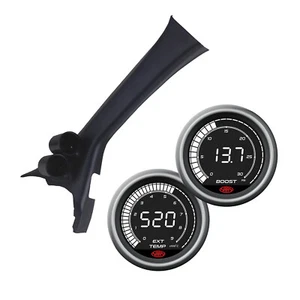 Pillar Pod for Navara D40 2006-15 no Grab Handle Digital Boost & Exhaust Gauge - Picture 1 of 11