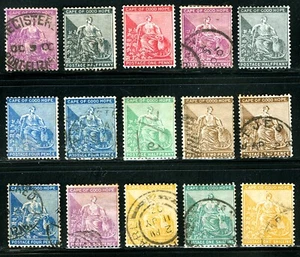 Cape of Good Hope #18/#52 1864-1898 1/2P-11 Assrted Seated Hope Issues Most Used - Picture 1 of 1
