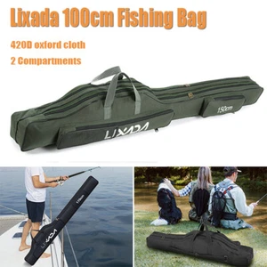 Lixada 100cm Portable Fishing Bag Foldable Fishing Pole Rod Carrier Bag V3D2 - Picture 1 of 11