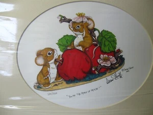Charming Tails Dean Griff NEW Signed Numbered Print YOU'RE THE APPLE OF MY EYE - Picture 1 of 16