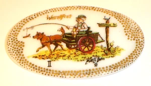 Vintage Wurstfest New Braunfels, Texas Ceramic Brooch / Pin Bavaria West Germany - Imagen 1 de 2