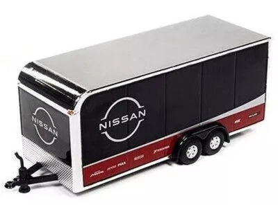 TRAILER NISSAN - black / red - Auto World 1:64